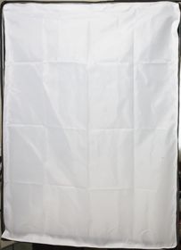 Diffusing panel on front of softbox